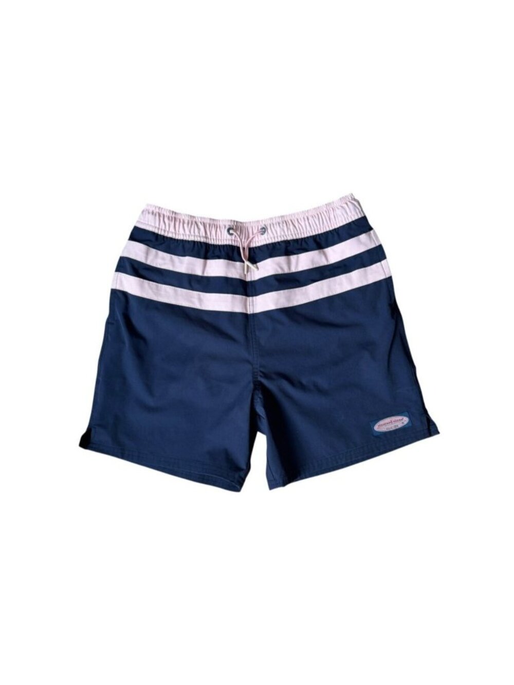 Vineyard Vines Boys Swim Trunks Board Shorts Bathing Suit L Blue Pink Striped